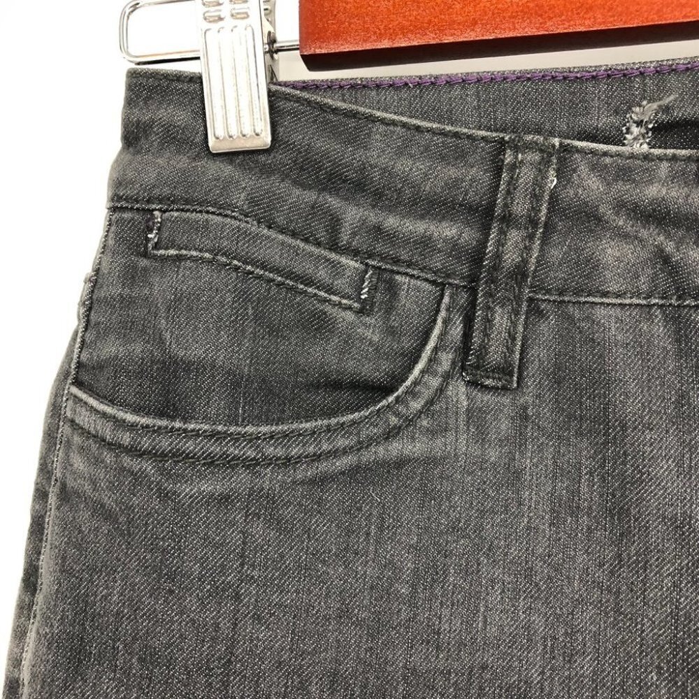 Santana Black Straight Leg High  Rise Jeans size 6x32 - Picture 14 of 16